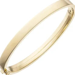 Armreif 55,6mm x 61,7mm ovaler Armband aus 375 Gold Gelbgold Armschmuck