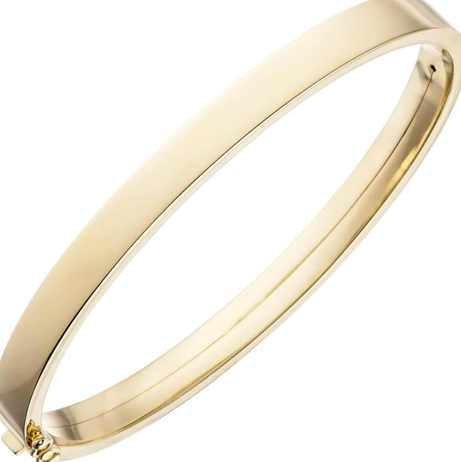 Armreif 55,6mm x 61,7mm ovaler Armband aus 375 Gold Gelbgold Armschmuck