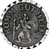 Autoplakette 'KOMM GUT HEIM' Christopherus aus 925 Silber oxydiert mit Magnet