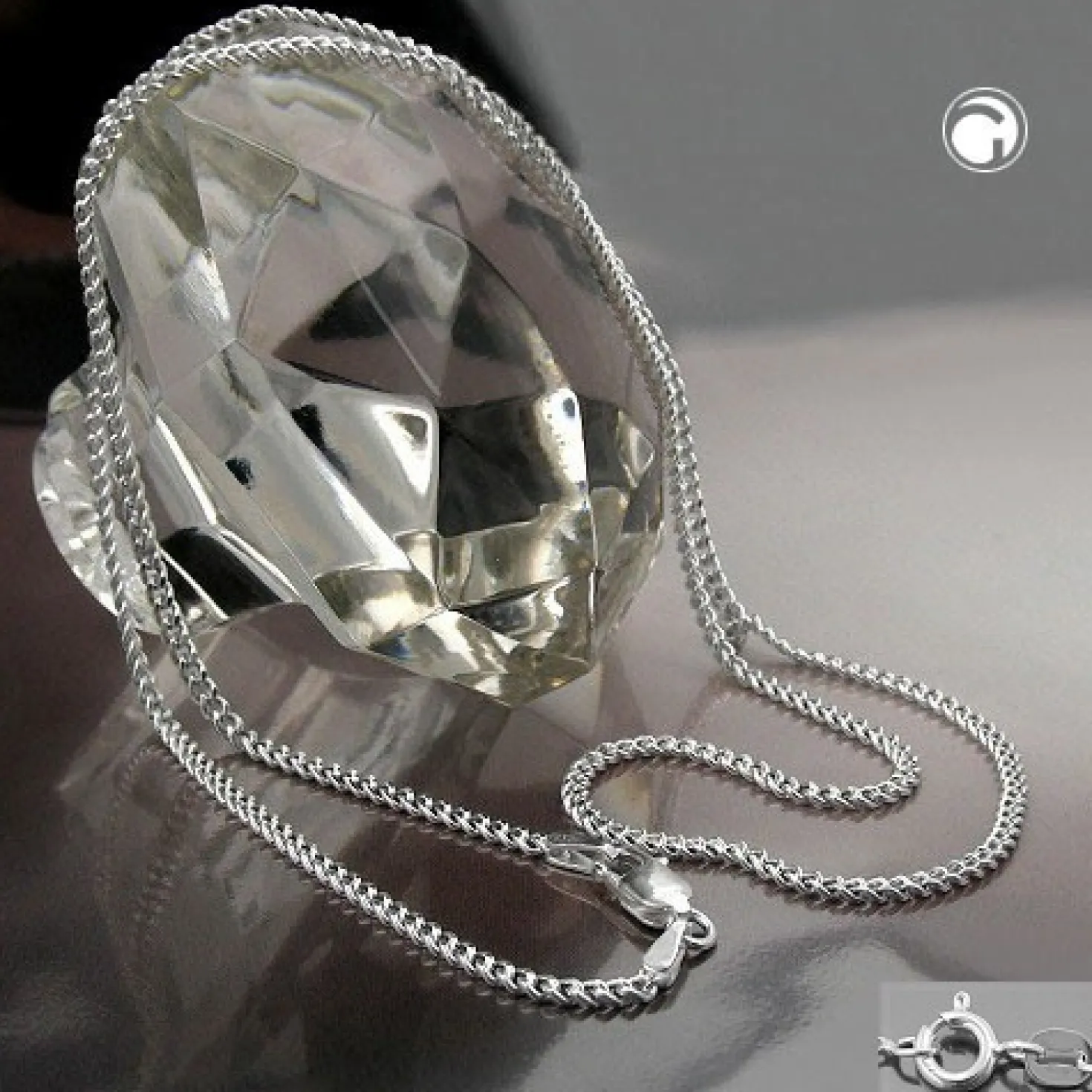 Bauchkette Kette Panzerkette aus echtem 925 Silber, 90cm, für Damen