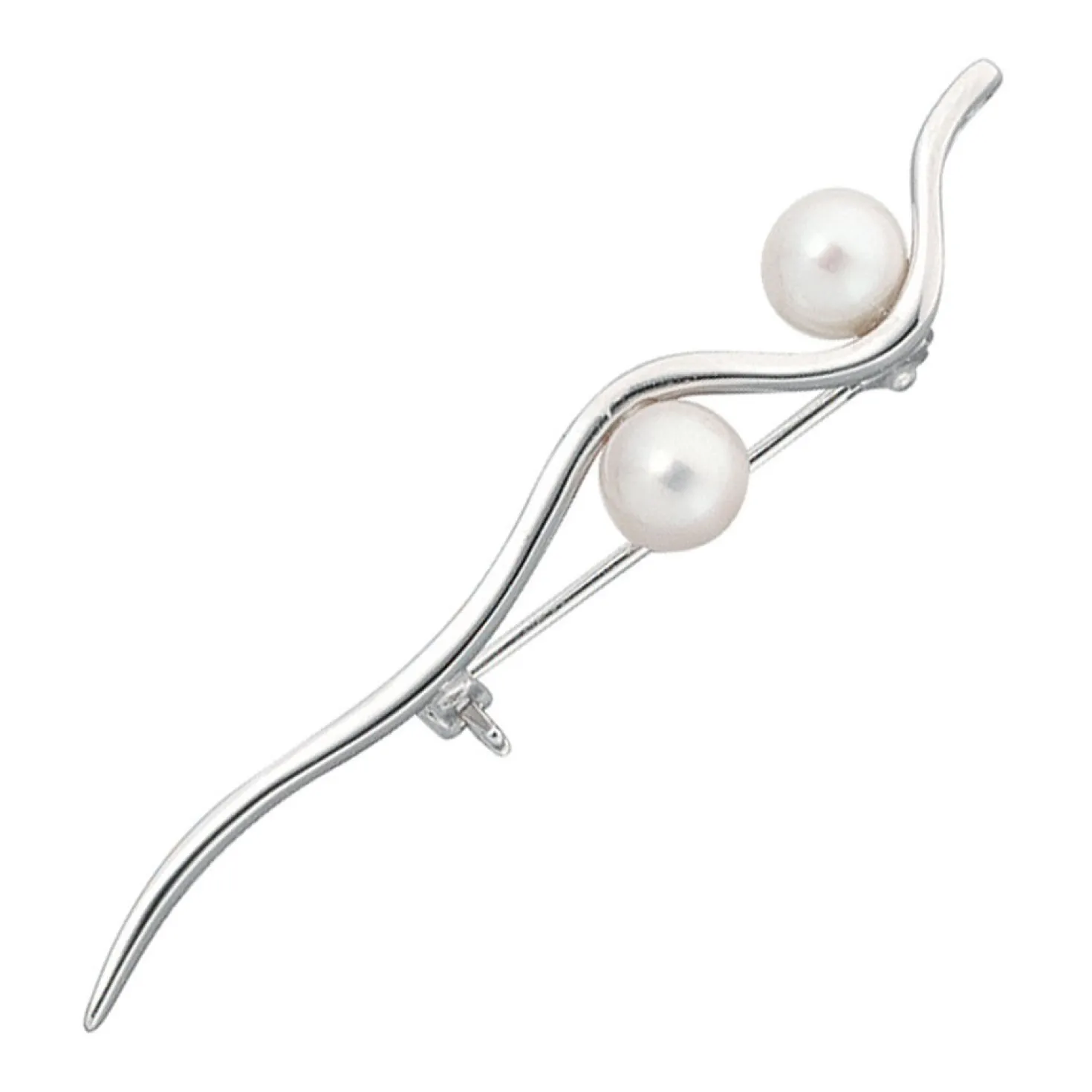 Brosche Perlenschmuck, Perle 925 Silber, Sterlingsilber