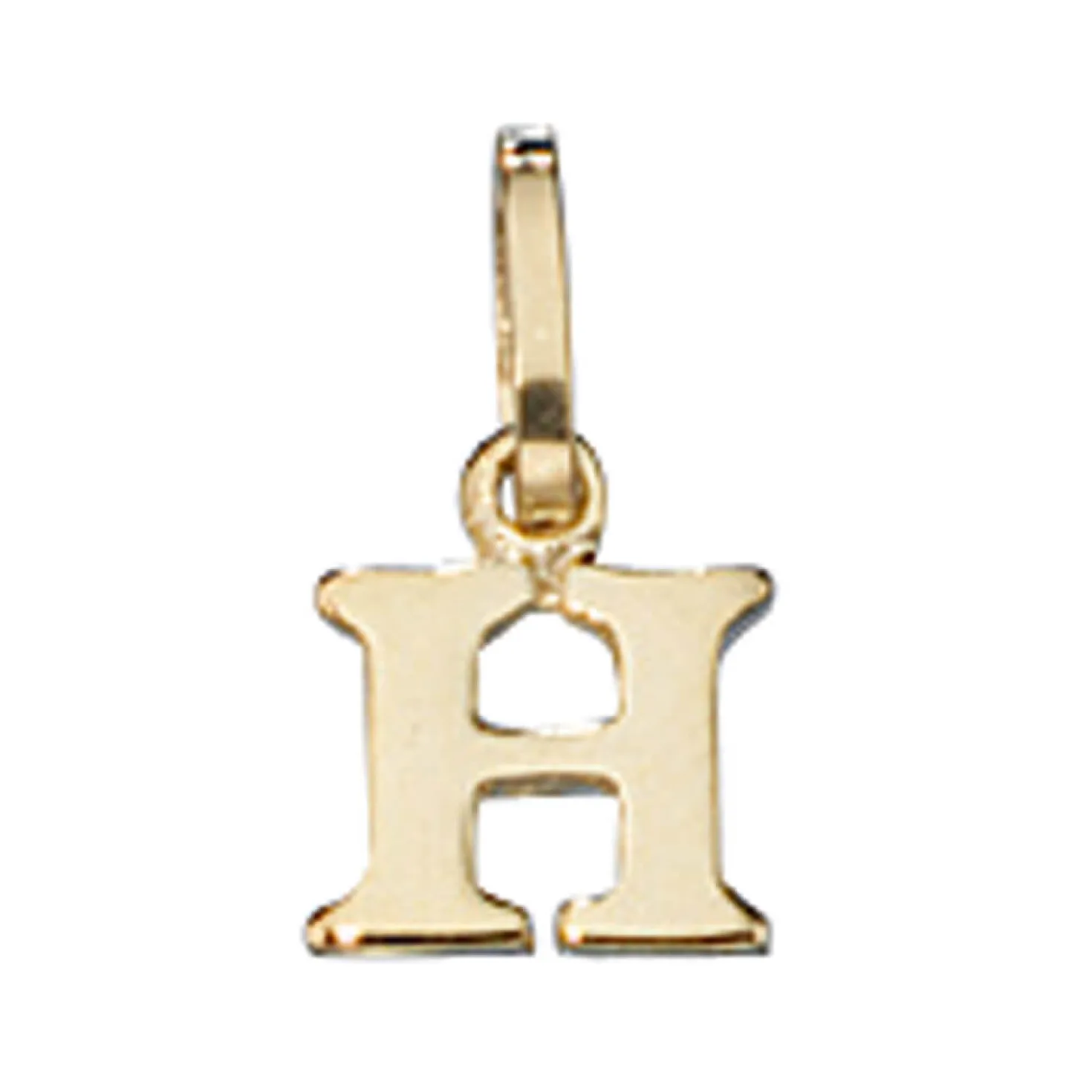Buchstabe " H " Ketten Anhänger 6,4x7,7mm Goldanhänger 333 Gold Einhänger Unisex