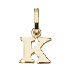 Buchstabe " K " Ketten Anhänger 6,5x7,7mm Goldanhänger 333 Gold Einhänger Unisex