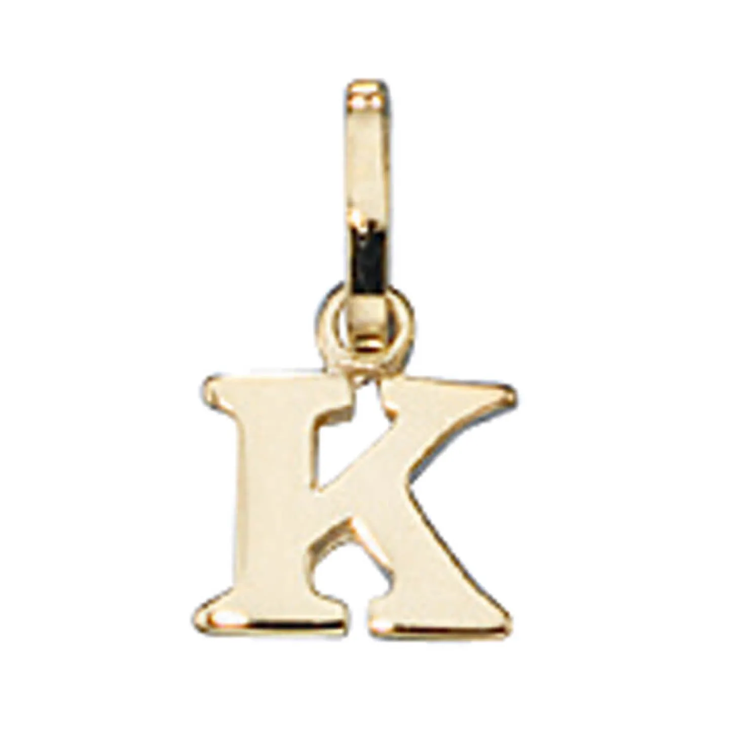Buchstabe " K " Ketten Anhänger 6,5x7,7mm Goldanhänger 333 Gold Einhänger Unisex