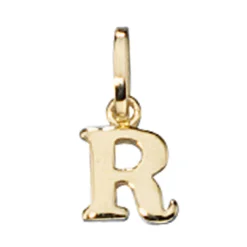 Buchstabe R Ketten Anhänger 5,7x7,7mm 333 Gelbgold Einhänger Unisex