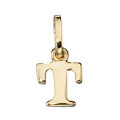 Buchstabe " T " Ketten Anhänger 5,6x7,5mm Goldanhänger 333 Gold Einhänger Unisex