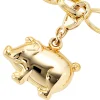 Charm Anhänger 15,6x12,2mm Schwein Schweinchen Ferkel 333 Gelbgold Dangle
