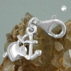 Charm Seemannsgrab Glaube Liebe Hoffnung 925 Silber Damen Silberanhänger