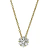 Collier aus 585 Gelbgold 6 Brillanten 0,33ct TW-SI 1 Brillant 0,1ct TW-SI L:42cm