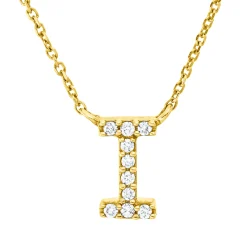 Collier aus 750 Gold Gelbgold 10 Brillanten 0,04ct TW-PI L:42cm