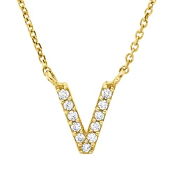 Collier aus 750 Gold Gelbgold 11 Brillanten 0,04ct TW-PI L:42cm