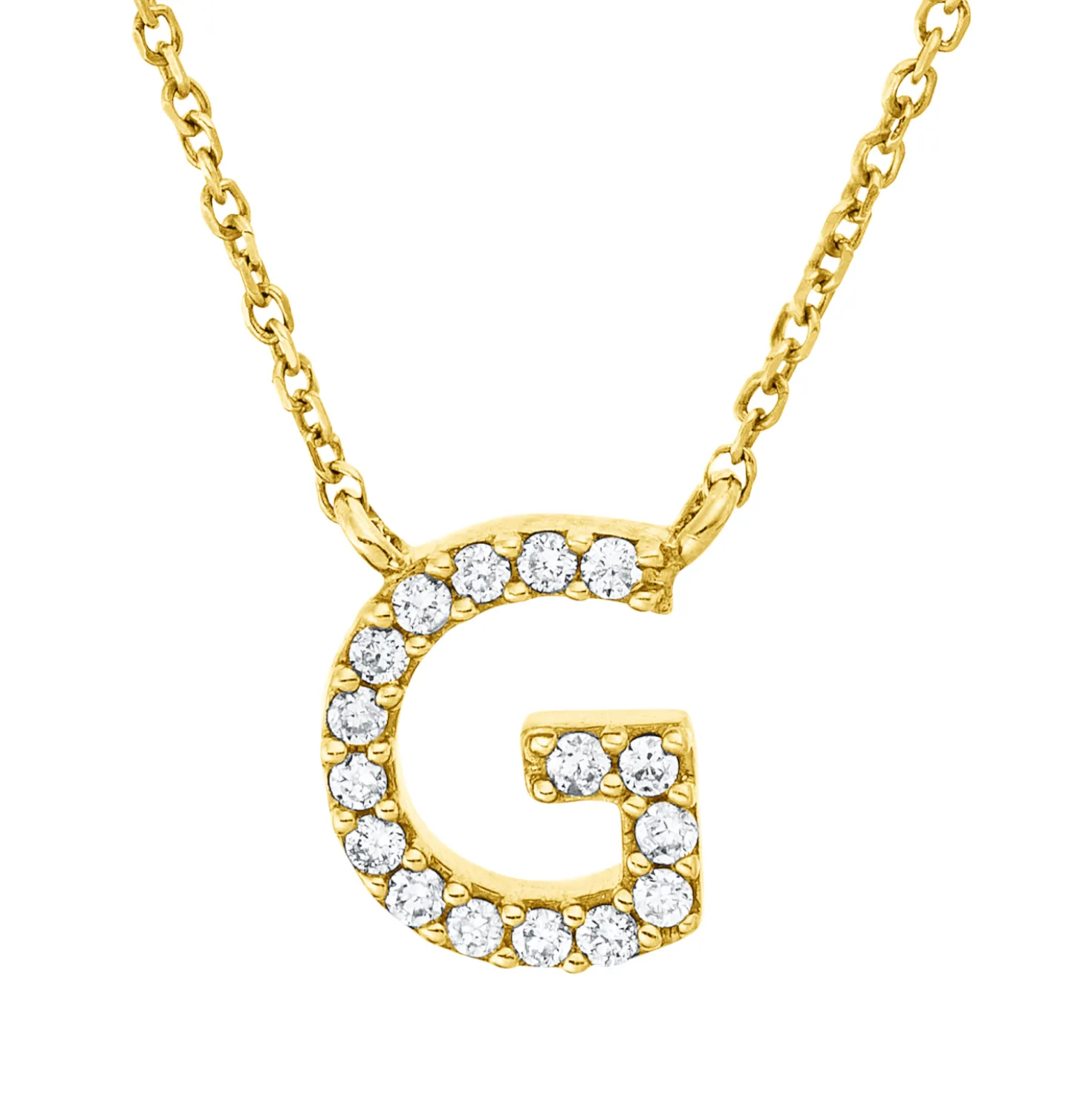 Collier aus 750 Gold Gelbgold 16 Brillanten 0,06ct TW-PI L:42cm