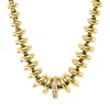 Collier aus 750 Gold Gelbgold 23 Brillanten 0,12ct TW-PI L:43,2cm