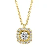 Collier aus 750 Gold Gelbgold 17 Brillanten 0,18ct TW-SI L:42cm