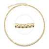 Collier aus 750 Gold Gelbgold 47 Brillanten 2,11ct TW-SI L:39,5cm