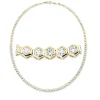 Collier aus 750 Gold Gelbgold 59 Brillanten 4,65ct TW-SI L:42cm