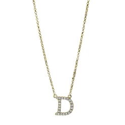 Collier aus 750 Gold Gelbgold 21 Brillanten 0,09ct TW-SI L:43,2cm