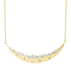 Collier aus 750 Gold Gelbgold 41 Brillanten 0,51ct TW-SI L:45,7cm