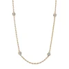 Collier aus 750 Gold Gelbgold 10 Brillanten 0,29ct TW-SI L:45cm Zarge