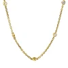 Collier aus 750 Gold Gelbgold 26 Brillanten 0,65ct TW-VSI/SI L:61cm Zarge