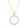 Collier aus 750 Gold Gelbgold 22 Brillanten 0,17ct W-SI L:45cm