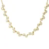Collier aus 585 Gold Gelbgold 26 Brillanten 0,66ct W-SI L:45cm
