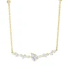 Collier aus 750 Gold Gelbgold 19 Diamanten 0,78ct L:45,7cm