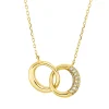 Collier aus 750 Gold Gelbgold 22 Diamanten 0,05ct TW-SI L:45cm