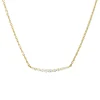 Collier aus 750 Gold Gelbgold 11 Diamanten 0,16ct TW-SI L:45,7cm