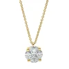 Collier aus 750 Gold Gelbgold 5 Diamanten 0,55ct TW-SI L:45cm