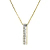 Collier aus 585 Gold Gelbgold 20 Diamanten 0,73ct TW-VSI L:45,7cm