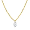 Collier aus 750 Gold gelb/weiß Brillant 0,25ct TW-SI L:45cm