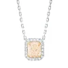 Collier aus 750 Gold gelb/weiß 21 Diamanten 1,64ct L:45,7cm