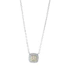 Collier aus 750 Gold gelb/weiß 45 Diamanten 0,38ct L:45,7cm