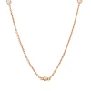 Collier aus 750 Gold Rotgold 11 Brillanten 0,3ct I-SI L:55,9cm Zarge