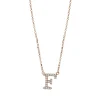 Collier aus 750 Gold Rotgold 19 Brillanten 0,08ct TW-SI L:43,2cm