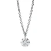 Collier aus 750 Gold Weißgold Brillant 0,25ct TW-SI L:45cm