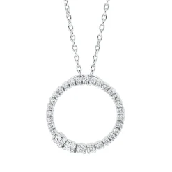 Collier aus 750 Gold Weißgold 29 Brillanten 0,47ct F-VSI L:45,7cm