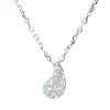 Collier aus 750 Gold Weißgold 28 Brillanten 0,25ct I-SI