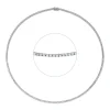 Collier aus 750 Gold Weißgold 225 Brillanten 3,79ct TTLB-SI L:43,8cm
