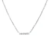 Collier aus 750 Gold Weißgold 5 Brillanten 0,03ct TW-PI L:40cm