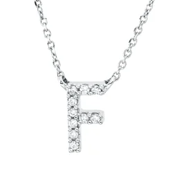 Collier aus 750 Gold Weißgold 10 Brillanten 0,04ct TW-PI L:42cm