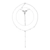Collier aus 750 Gold Weißgold 16 Brillanten 0,29ct TW-SI L:49,7cm