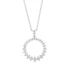 Collier aus 750 Gold Weißgold 29 Brillanten 1,77ct TW-SI L:45,7cm