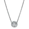 Collier aus 750 Gold Weißgold 26 Brillanten 0,19ct TW-SI L:45cm