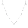 Collier aus 585 Gold Weißgold 13 Brillanten 1,04ct TW-SI L:45,7cm
