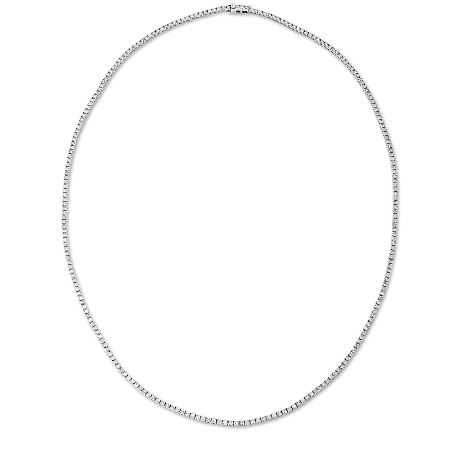 Collier aus 585 Gold Weißgold 248 Brillanten 6,59ct TW-SI L:55,9cm