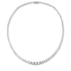 Collier aus 750 Gold Weißgold 135 Brillanten 13,45ct TW-SI L:42cm