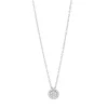 Collier aus 750 Gold Weißgold 21 Brillanten 0,1ct TW-SI L:45cm