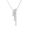 Collier aus 750 Gold Weißgold 27 Brillanten 0,69ct TW-SI L:45,7cm